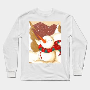 Mountainside Snowfall Long Sleeve T-Shirt